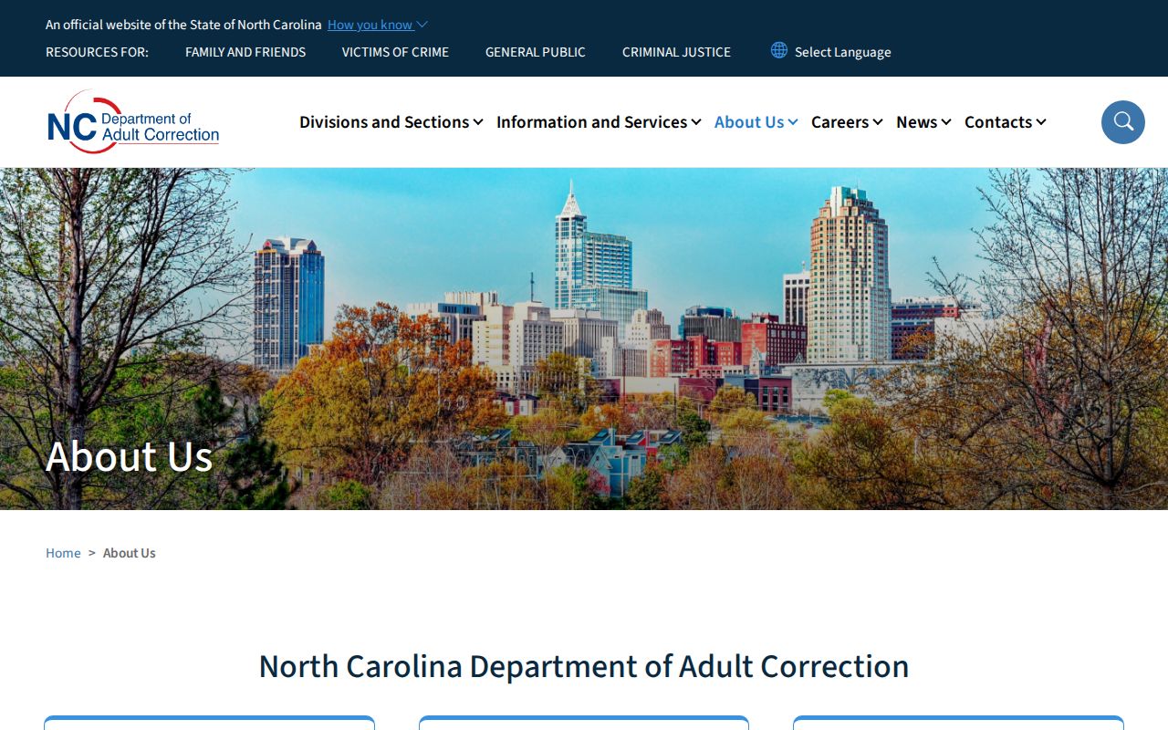 NCDAC overview for North Carolina prison release and supervision context